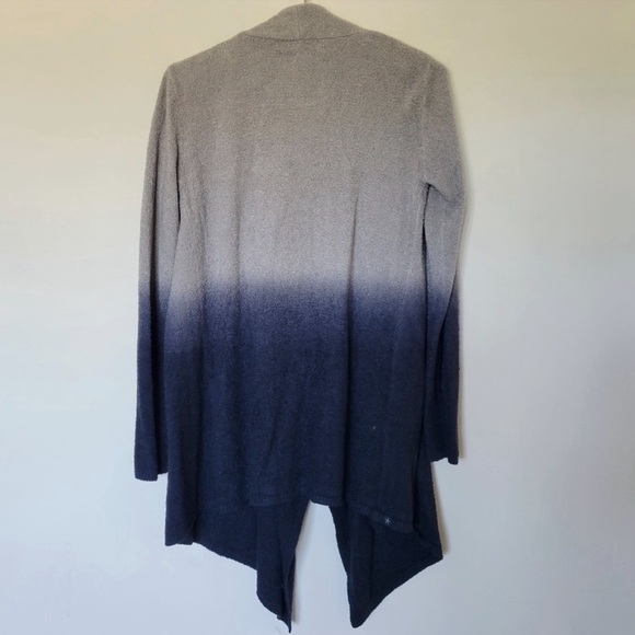 Barefoot Dreams Ombré cozy chic lite drape front calypso wrap open cardigan -S/M - Picture 5 of 8